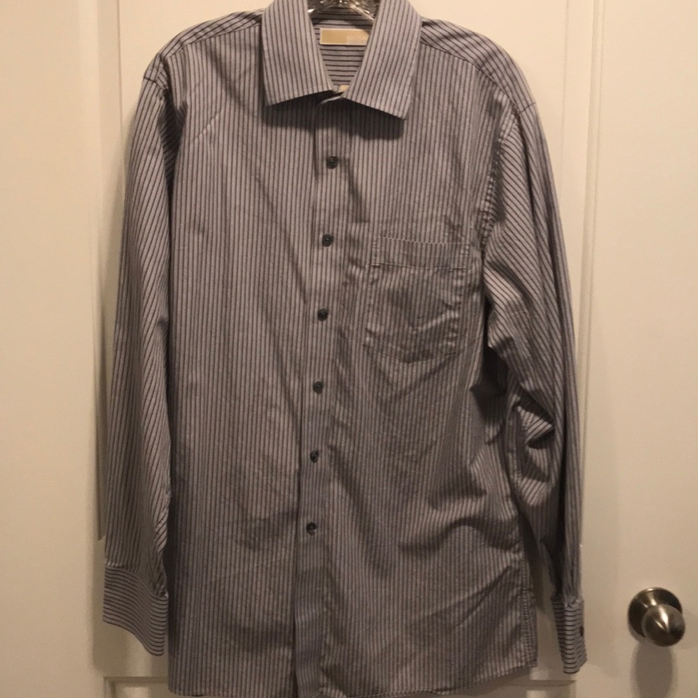 Button up striped long sleeve shirt